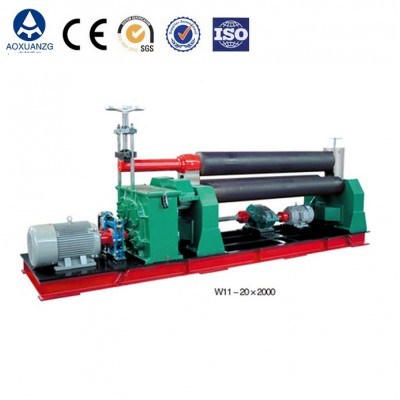 Quality industrial steel plate rolling machine,mechanical three roller rolling machine